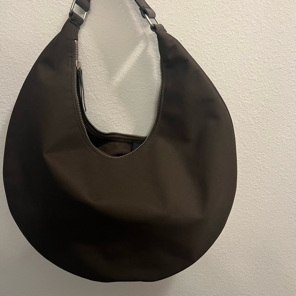 Banana Republic Y2K Vintage Dark Brown Shoulder Hobo Purse 2003